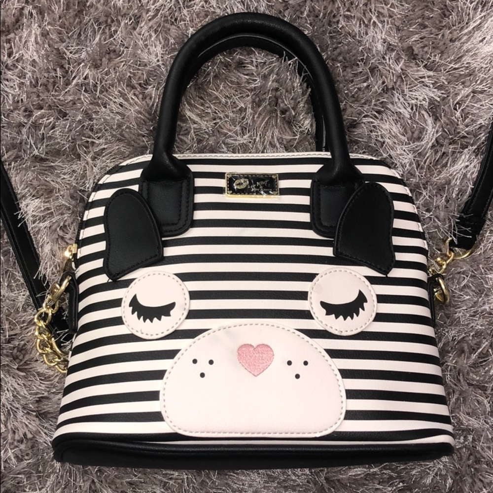Betsey Johnson stripe girls bag